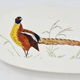 Service modèle oiseaux en faïence polychrome Gien peinte à la main