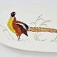 Gien service model birds in polychrome earthenware hand painted