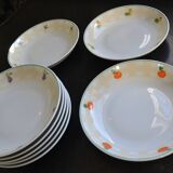 8 Guy Degrenne plates, “sweet and salty” model