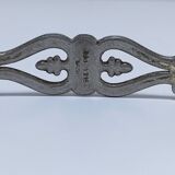 Six Huwil metal handles for neo-classical drawers from the 60s
