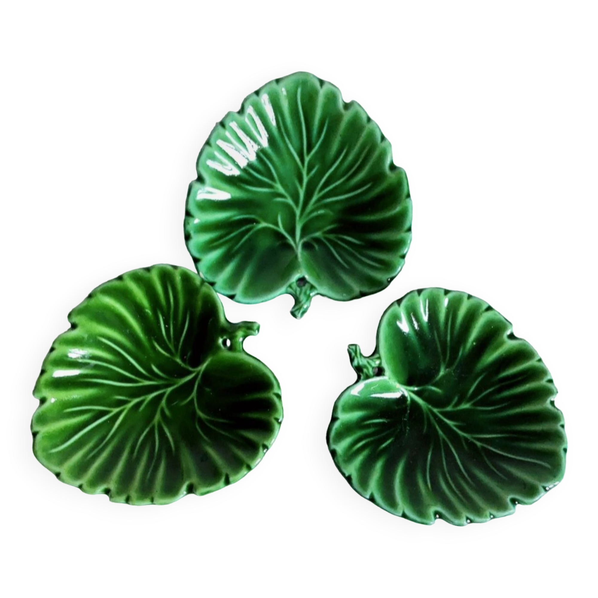 Three. Vintage leaf decoration pockets