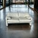 Maralunga White Leather Sofa By Vico Magistretti For Cassina, 1970s No. 2