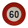 Panneau de signalisation routier émaillé 60 km/h