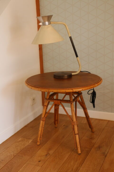 Round rattan coffee table tripod 535mm