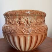 Cache pot céramique majolique Digoin 19ème