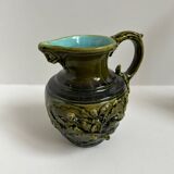Pichet barbotine Sarreguemines majolica
