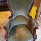 Armchair bergère style Louis Philippe