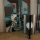 60s stainless steel lamp