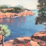 Côte d'Azur by Odette de Bosch , 2 paintings.