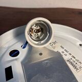 Ceiling light in bubbled chiseled glass with porcelain socket