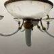 Italian Murano Glass Brass Chandelier 1940’s