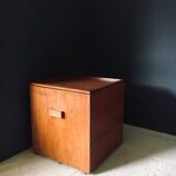 Handcrafted Cubical Side Table, Belgium, 1950s