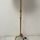 Vintage gilded brass tripod floor lamp
