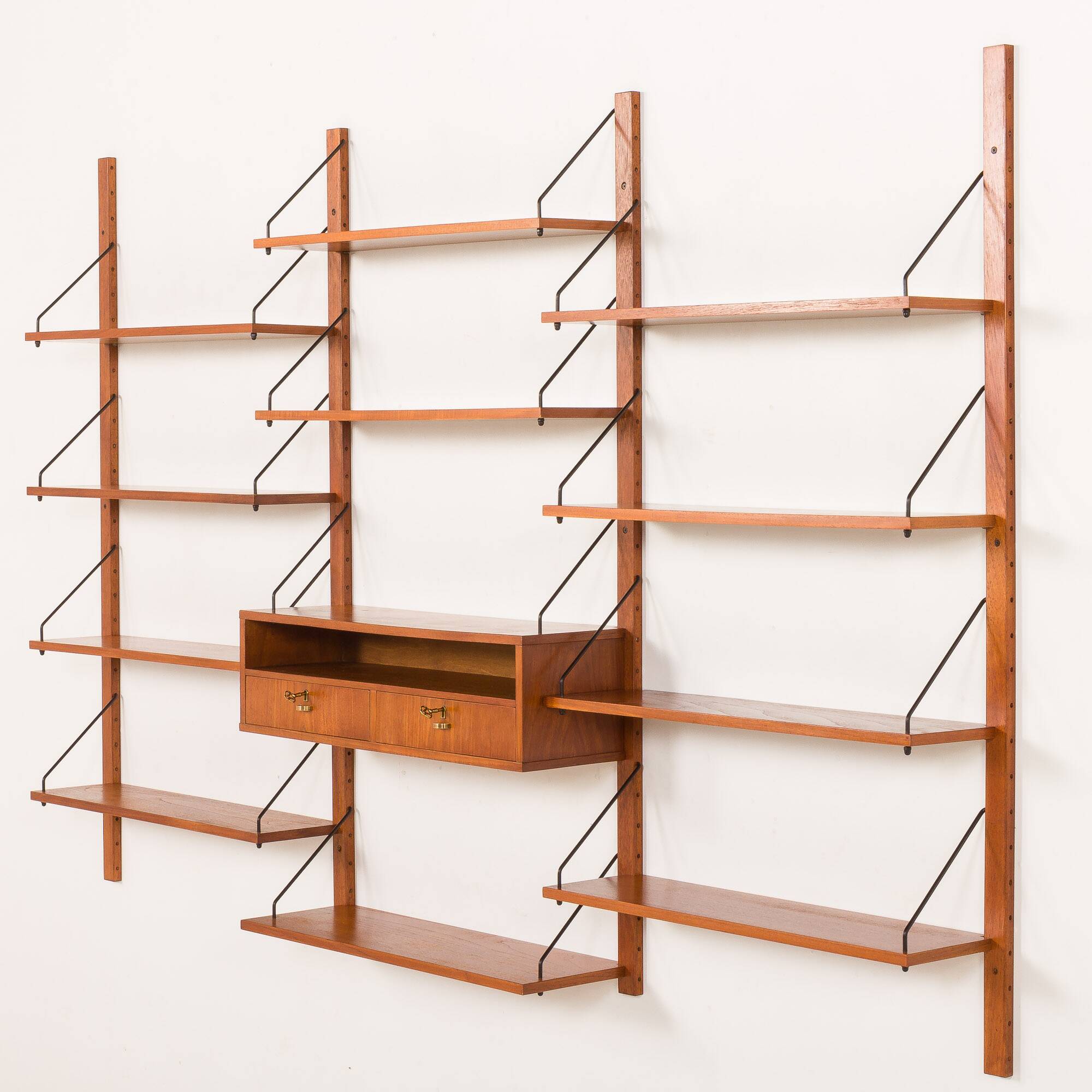 Danish teak bookcase, 1960s