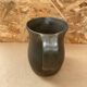 Antique vintage grey brown ceramic pitcher