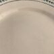 8 flat plates in opaque porcelain from Gien Terre de Fer, model Lauriers, XXth