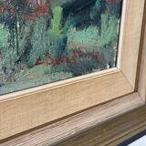 Swedish Oil on Canvas – “Fiskeläge” by Carl Berndtsson