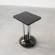 Art Deco pedestal table with black lacquered base, France 1920s