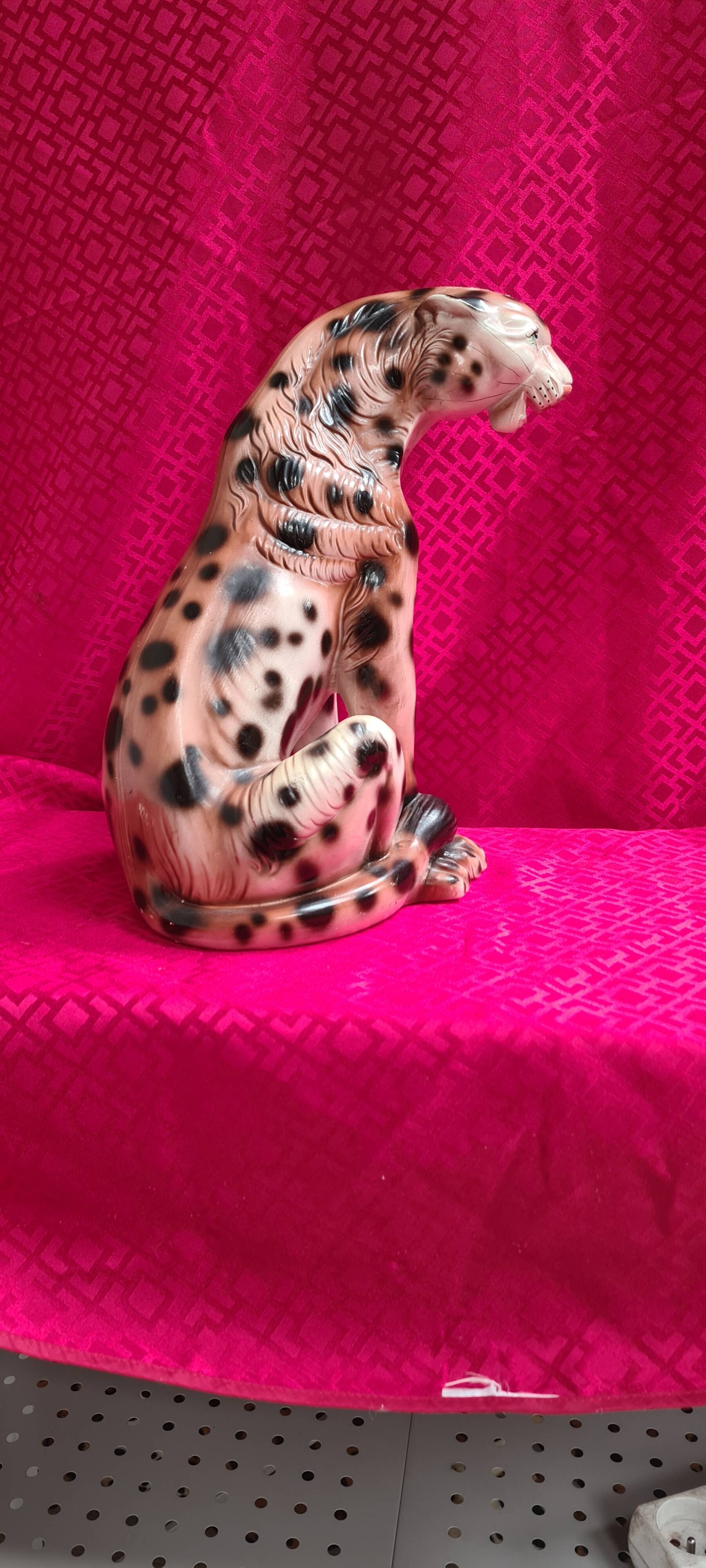 ceramic panther 1975 glazed very good condition 35x25