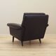 Fauteuil en cuir marron, design danois, années 1960, designer : Aage Christiansen.