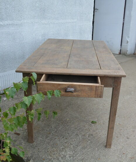Solid oak farm table