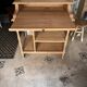 Bureau secrétaire console bois clair vintage Alphonse avec tiroir