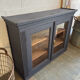 Midnight blue display cabinet
