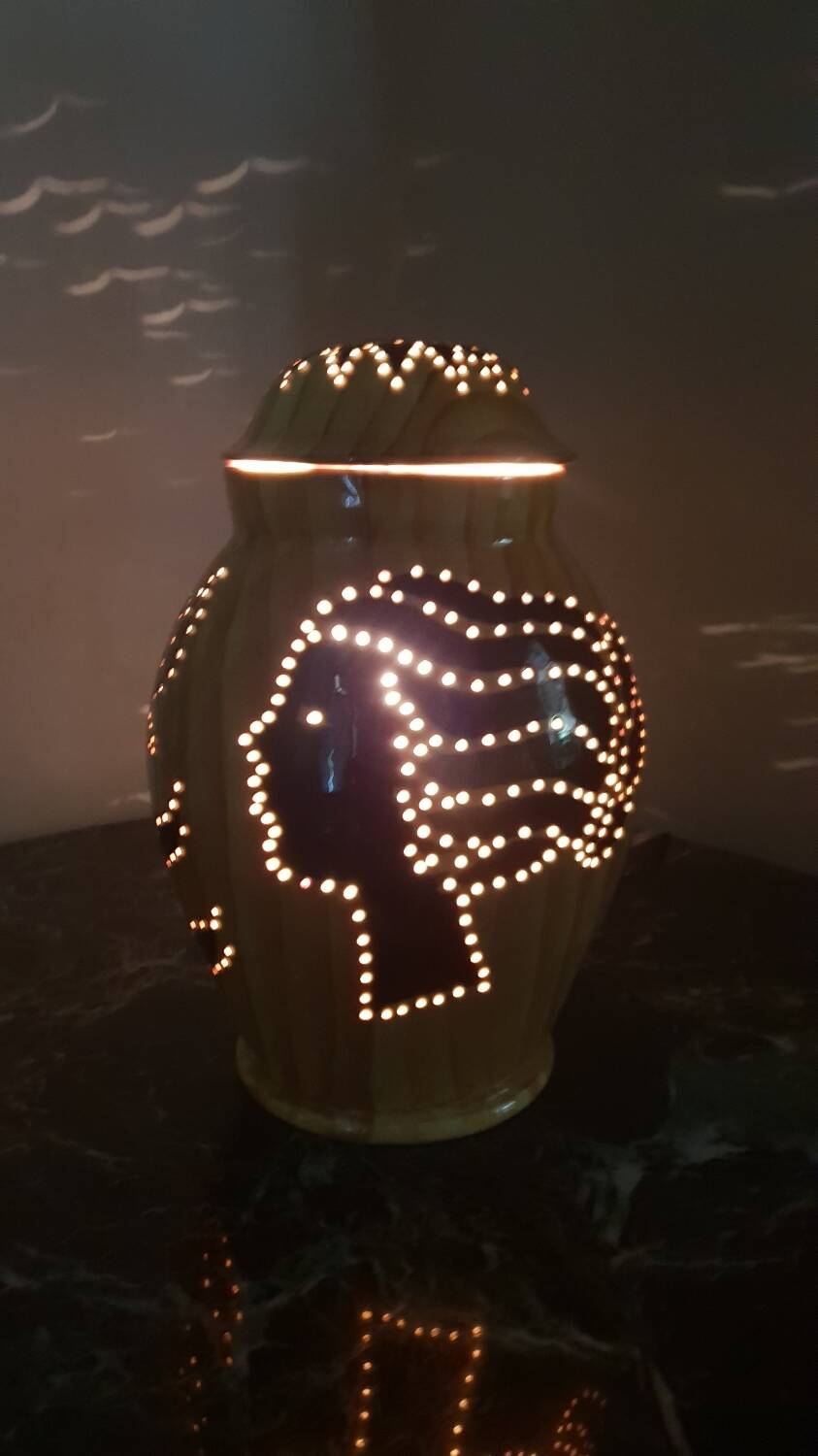 Vallauris ceramic lamp, 1950