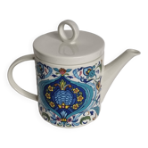 Théière Vintage Villeroy & Boch Izmir 1973 - Porcelaine Décorée aux Motifs Orientaux