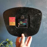 Vintage clock silent rectangular wall clock "Golden Black"