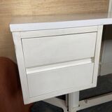 White melamine desk published by Roche&Bobois around 1970.