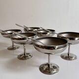 Stainless steel ice cream bowls Letang & Rémy