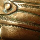 Old hull copper and brass repelled rock decoration XVIII XIX th