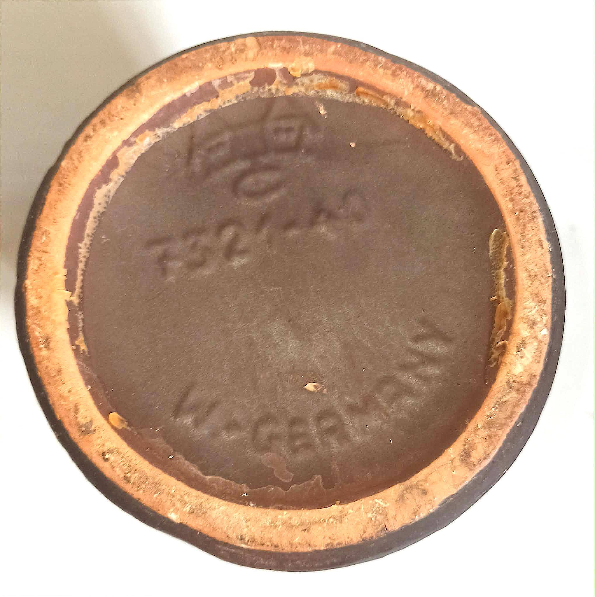 Dieter Peter terracotta vase West Germany late 1960s Height 40 cm