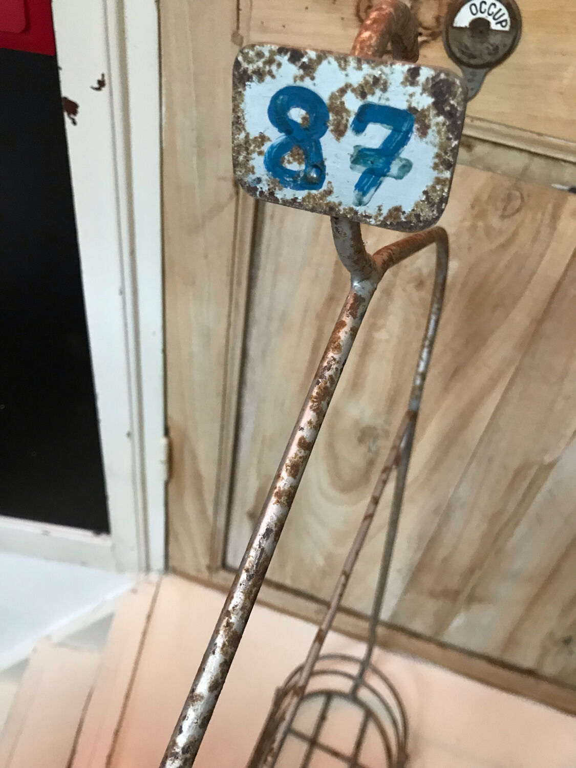 Vintage pool coat rack