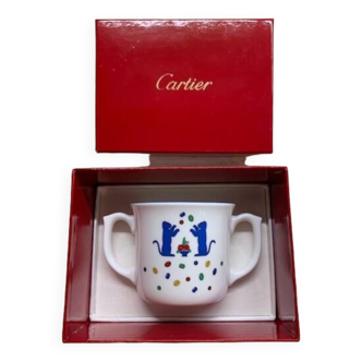 Cartier vintage children's mug cup box