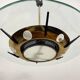 Pendant Light in Glass and Brass from Stilnovo, Italy, 1950s