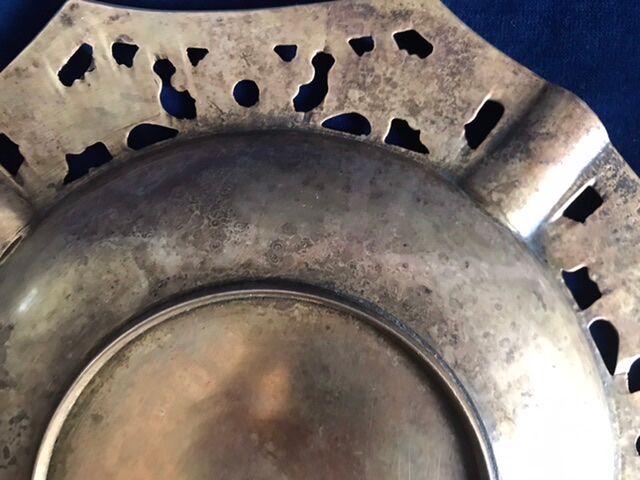 Old bronze cigar ashtray