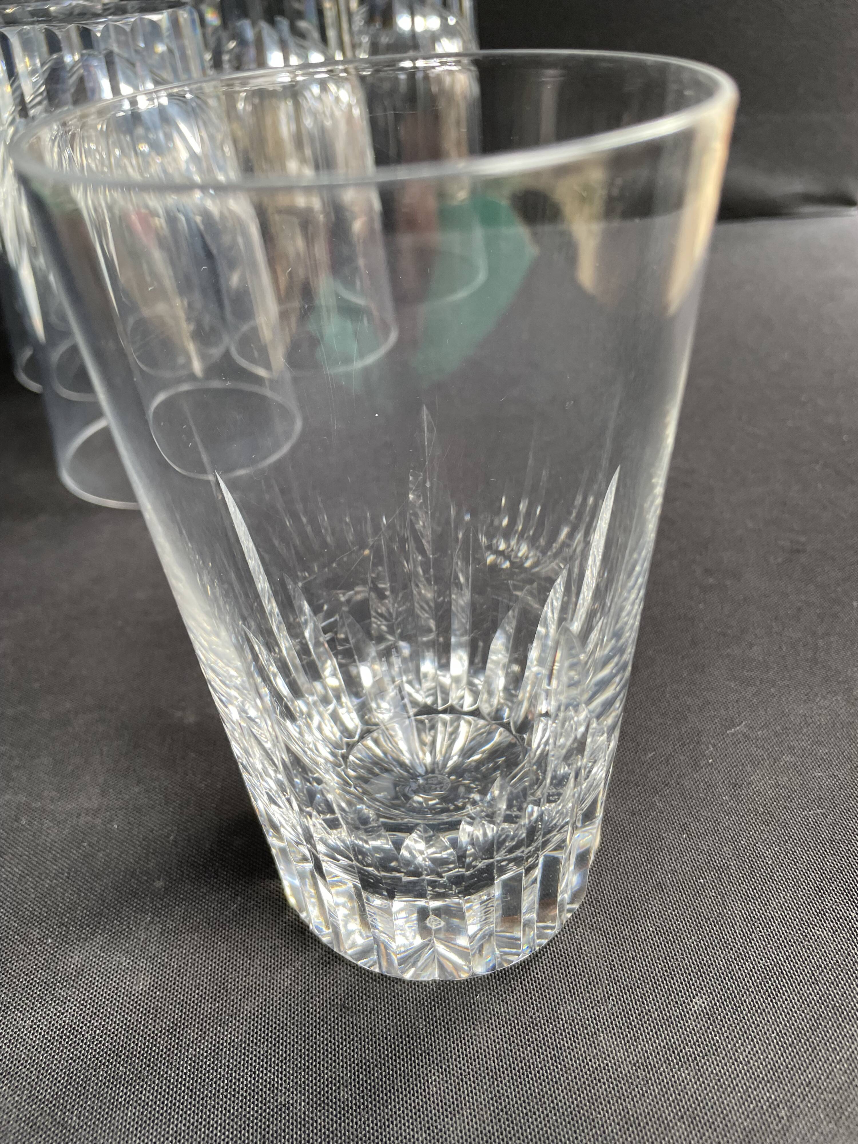 6 Baccarat water cups Spear service