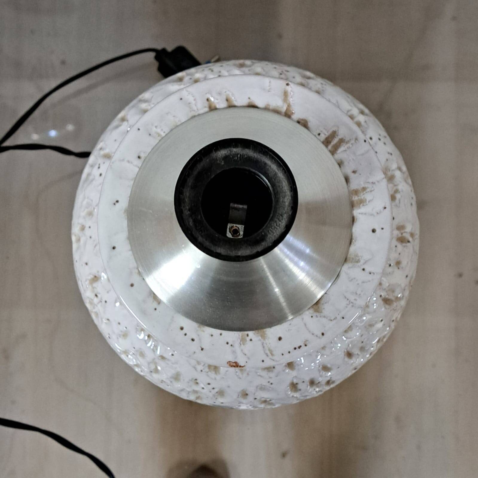 Pair of vintage ceramic lamps made in Italy