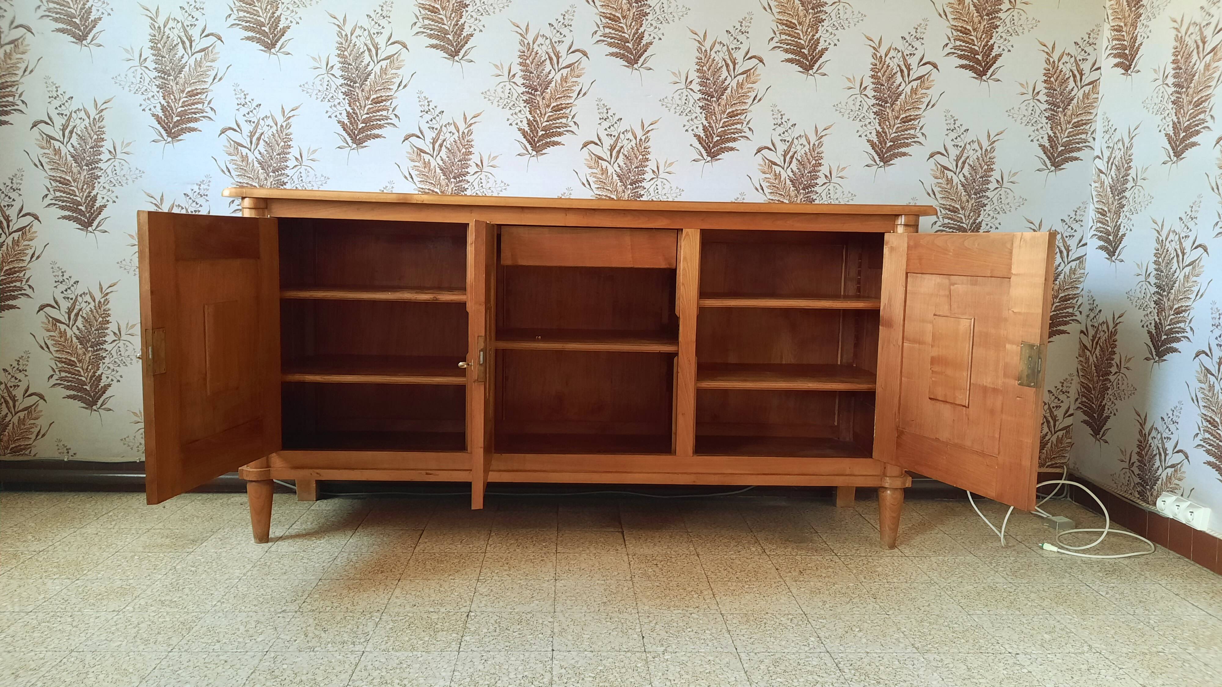 Cherry wood sideboard, 1950s