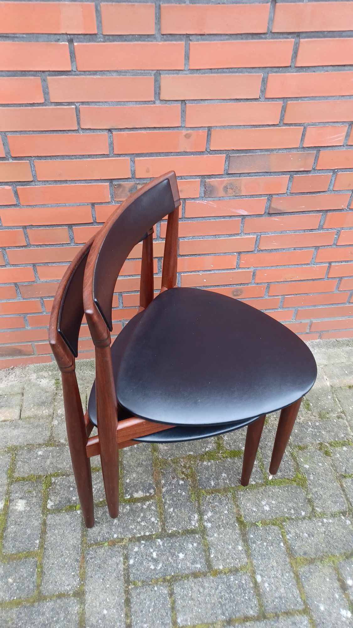 2 x Hans Olsen chairs for Frem Røjle, Denmark, Set de Lux, 1960s