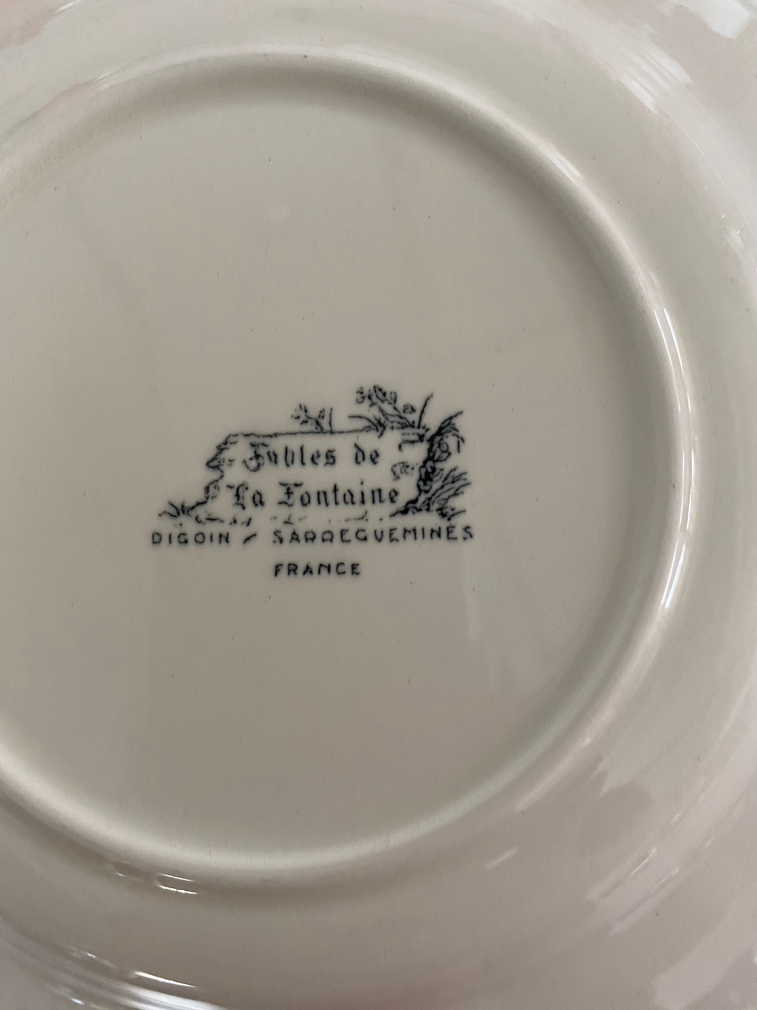 Speaking plate old fable of the fountain digoin sarguemines the two rats the fox and loeuf