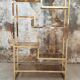 Vintage glazed brass shelf