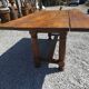 Table de ferme en chêne avec abattants