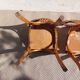 3 Luterma bistro chairs, medium oak finish
