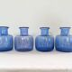7 vases midcentury modern par Per Lutken pour Holmegaard, Danemark