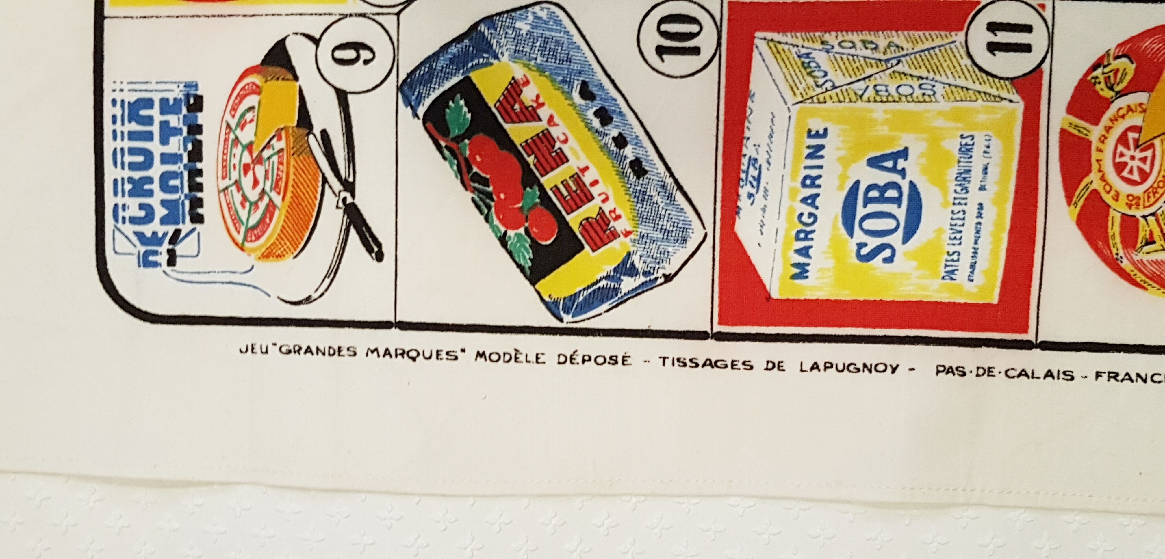 Vintage publicity teatowel