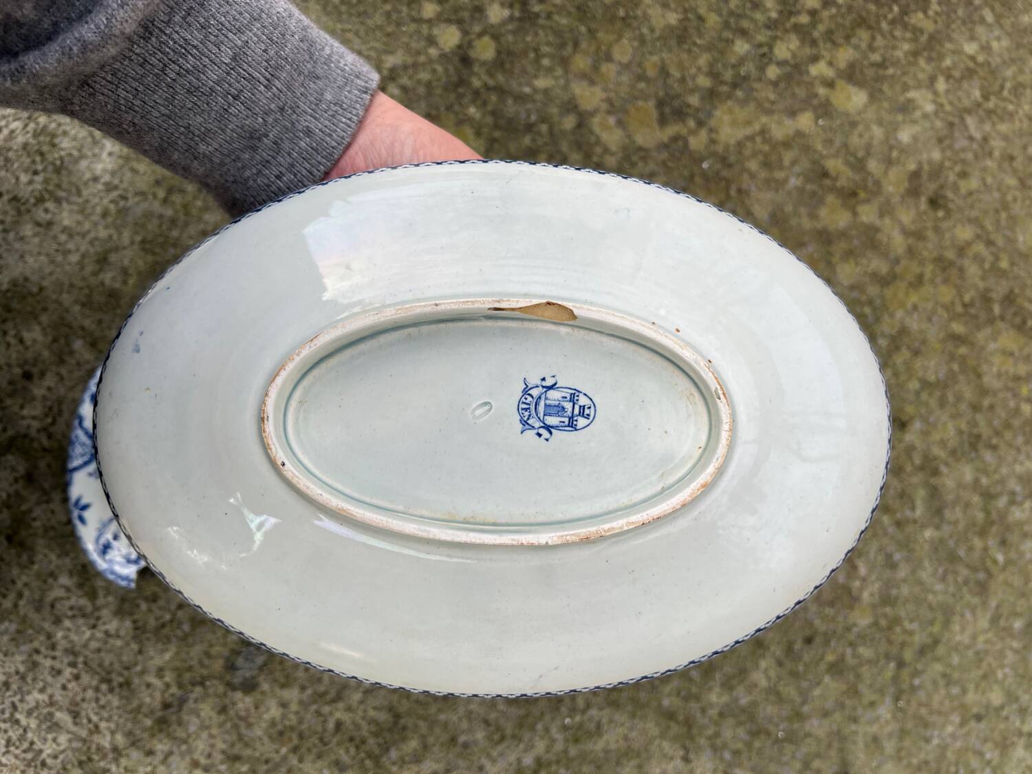 Gien - covered sauceboat