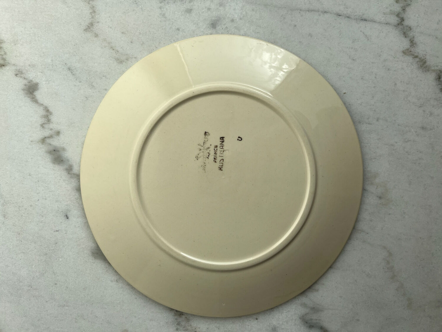 Floral plate - Sarreguemines Rusticana